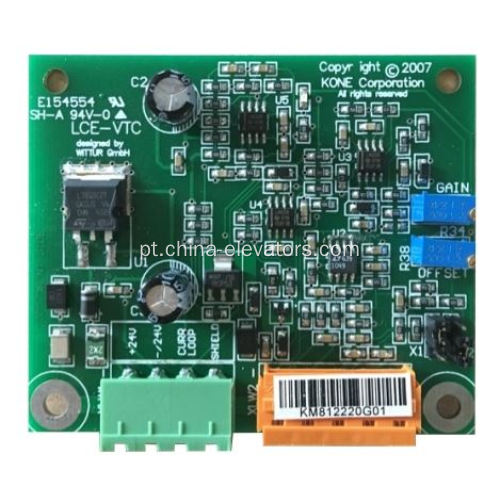 Placa KM812220G01 LCEVTC para elevadores KONE